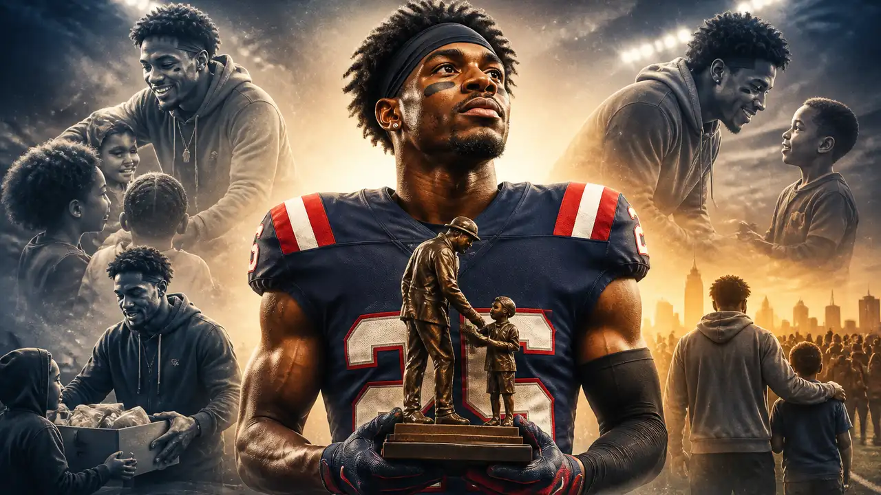 Marcus Jones earns recognition for his work beyond football cover