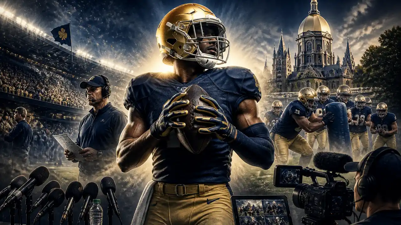 Notre Dame game week: official press conference and practice-video collection cover