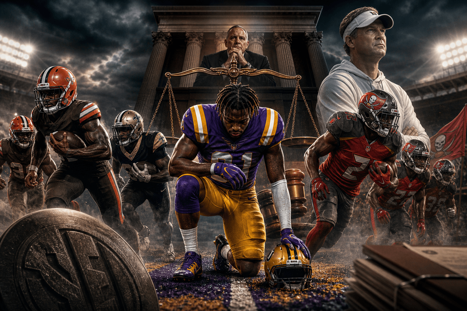 The SEC sued LSU and Lane Kiffin over former NFL players returning to college cover