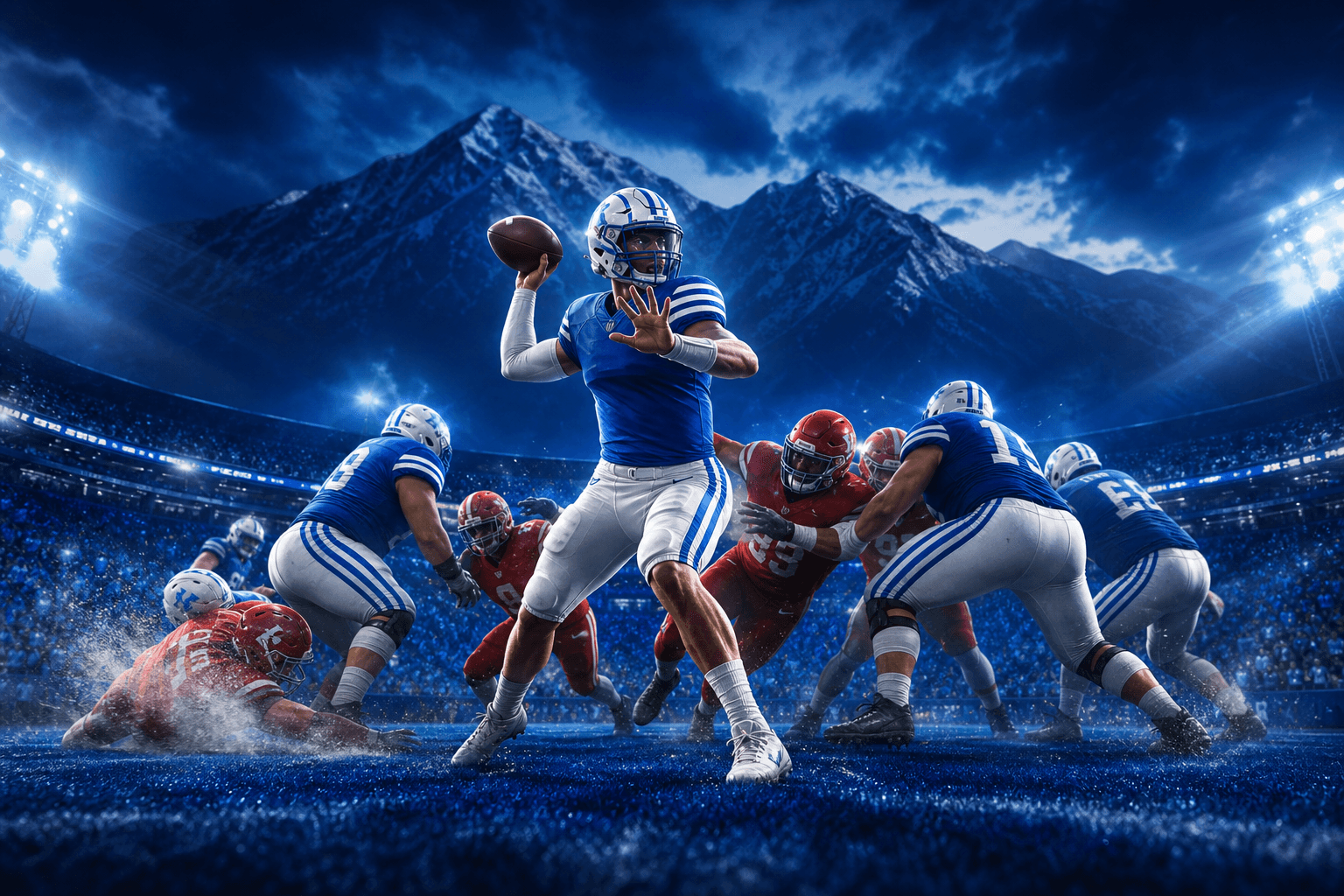 No. 14 BYU beats Utah Tech 63-7 cover