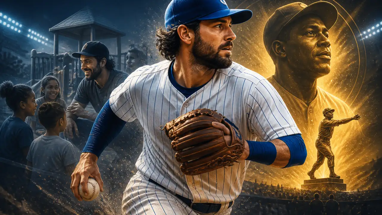 Dansby Swanson receives first Roberto Clemente Award nomination cover