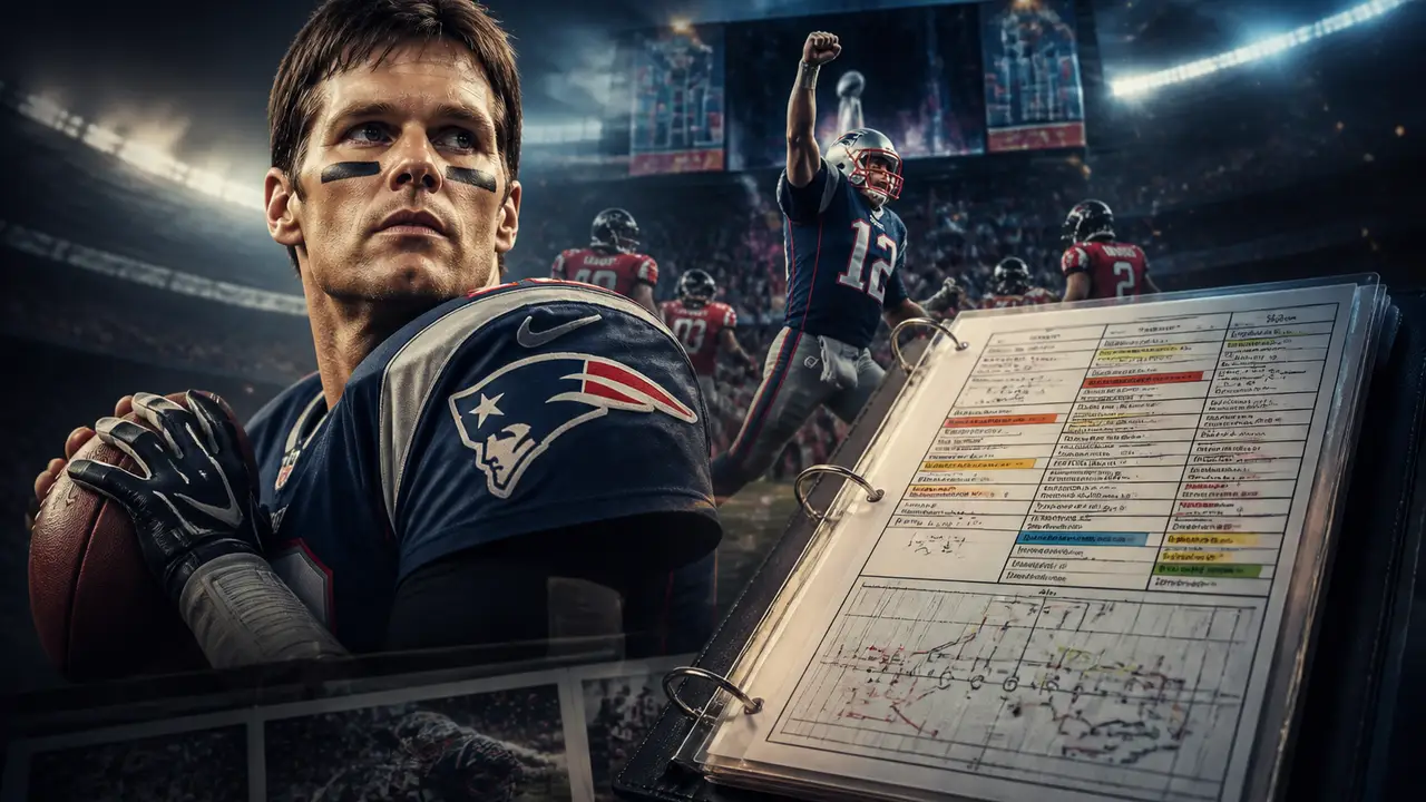 Tom Brady brings his Super Bowl LI call sheet back to television cover