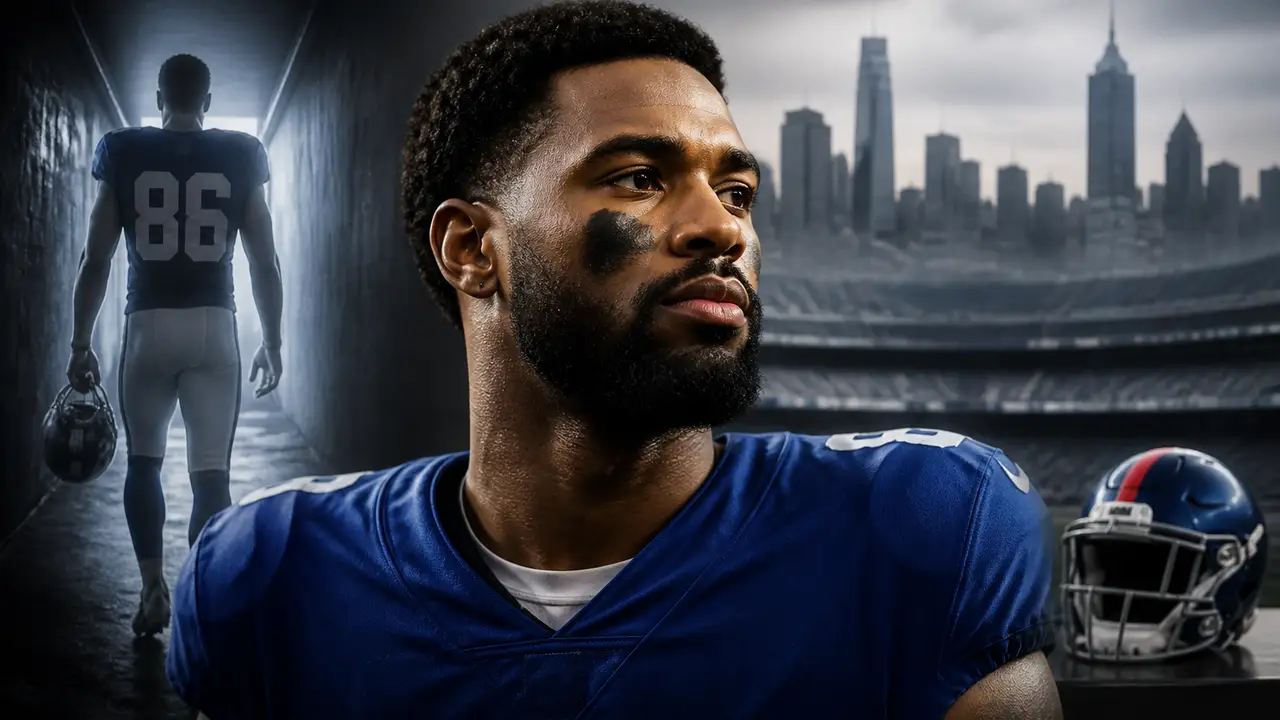 The Giants released wide receiver Darius Slayton cover