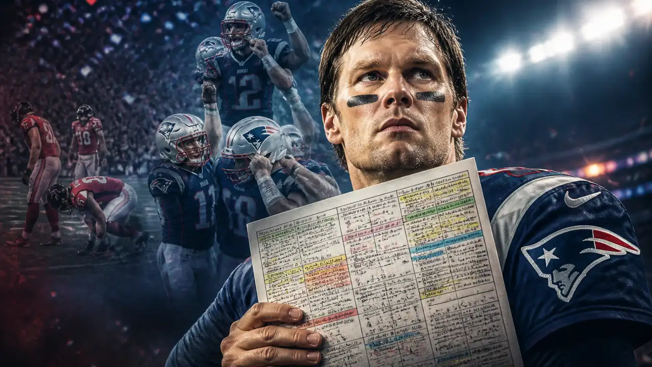 Tom Brady brings his Super Bowl LI call sheet back to television cover