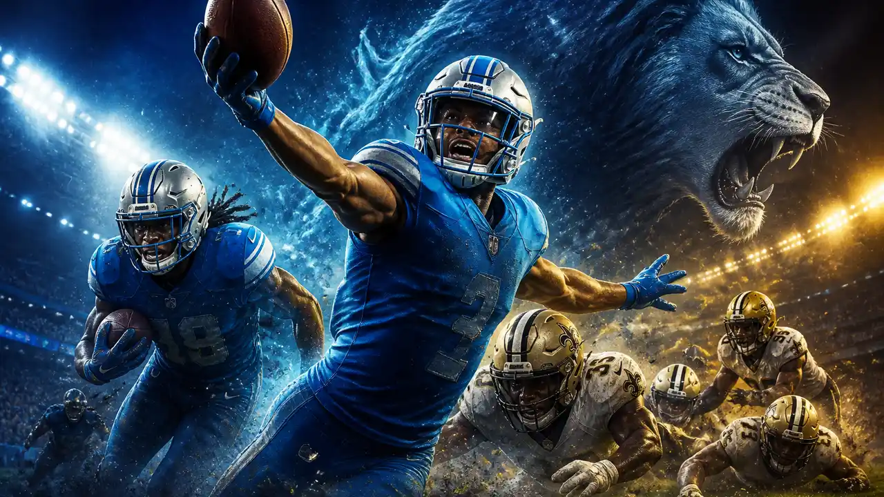 St. Brown scores in overtime, Lions stop Saints conversion to escape 31–30 cover