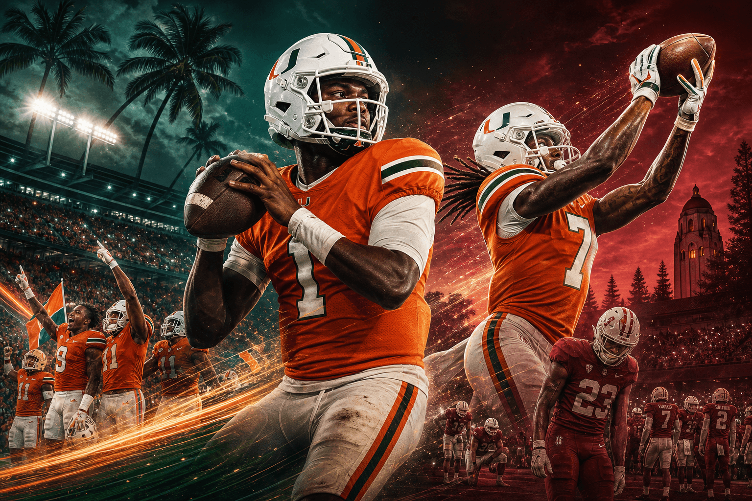 No. 7 Miami beats Stanford 45-6 cover